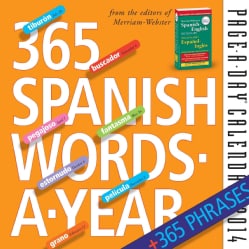 365 Spanish Words-a-Year Page-a-Day 2014 Calendar (Calendar)