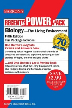 Barron's Regents Power Pack: Biology-The Living Environment (Paperback)