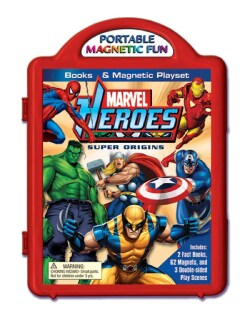 Marvel Heroes Super Origins Book & Magnetic Playset (Board book)