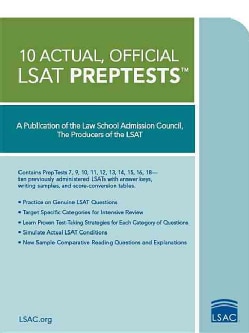 10 Actual, Official LSAT PrepTests (Paperback)