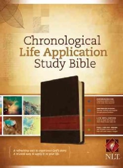 Chronological Life Application Study Bible: New Living Translation Brown / Tan TuTone LeatherLike (Paperback)