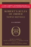 Robert's Rules of Order (Paperback)