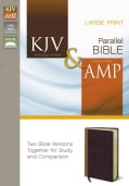 Side-by-Side Bible: King James Version / Amplified, Camel / Rich Red, Italian Duo-Tone (Paperback)