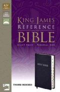 Holy Bible: King James Version, Navy, Bonded Leather, Giant-print Reference, Personal Size, Thumb Indexed (Hardcover)