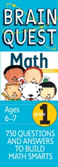 Brain Quest Math Basics Grade 1: 750 Questions & and Answers to Build Math Smarts, Ages 6-7 (Cards)