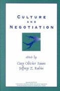 Culture and Negotiation: The Resolution of Water Disputes (Paperback)