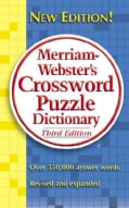 Merriam-webster's Crossword Puzzle Dictionary (Paperback)