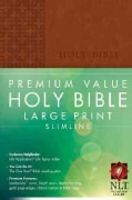 Holy Bible: New Living Translation Brown LeatherLike Premium Value Slimline (Paperback)