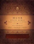 HCSB Study Bible: Holman Christian Standard Bible, Mahogany, Duotone Stimulated Leather (Paperback)