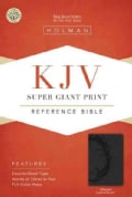 Holy Bible: King James Version, Charcoal, Leathertouch, Super Giant Print Reference Bible (Paperback)
