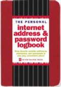 The Personal Internet Address & Password Logbook - Red (Hardcover)
