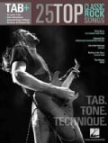 25 Top Classic Rock Songs - Tab, Tone & Technique: Tab+ (Paperback)