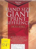 Holy Bible: The Holman King James Version, Giant Print Reference Bible, Black Genuine Leather (Paperback)