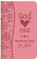 God "Hearts" Me, New Life Bible for Girls (Paperback)
