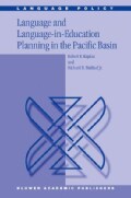 Language and Language-in-education Planning in the Pacific Basin (Paperback)