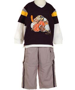 Flapdoodles Boy's Midnight Sports Outfit
