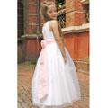 Sophia's Style Rosette Satin Flower Girl Dress