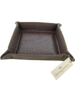 Tommy Bahama Men's Hand-woven Leather Tray