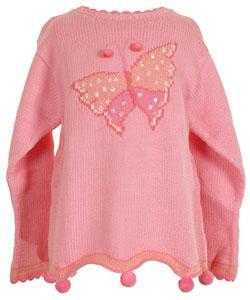 Mulberribush Pink Butterfly Sweater