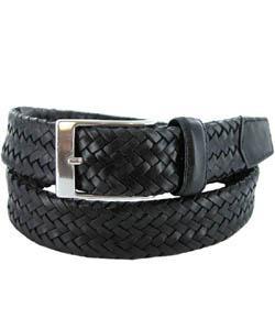Tommy Bahama Men's 'Curacao' Black Leather Belt
