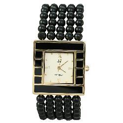 Jules Jurgensen Women's Onyx Bead Watch
