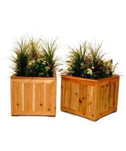 PhatTommy Western Red Cedar Planter Box (Set of 2)