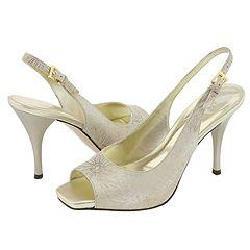 AK Anne Klein Amber Ivory/Platinum Leather