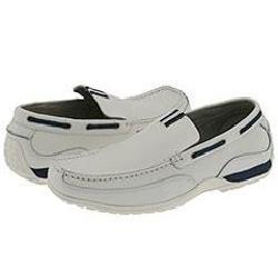 Steve Madden Meedia White Leather Loafers