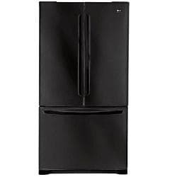 Black Refrigerator Video on Lg French Door Smooth Black Refrigerator   Overstock Com