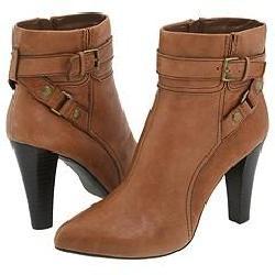 Nine West Annah Dark Natural Leather Ankle Boot
