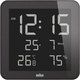 Braun Black Digital LCD Wall Clock