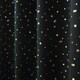 Aurora Home Twinkling Metallic Gold Star Printed Thermal Blackout Grommet Curtain Panel Pair