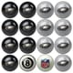 NFL Team Billiard Balls (Complete Set of 16 Balls)