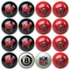 NFL Team Billiard Balls (Complete Set of 16 Balls)