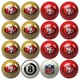NFL Team Billiard Balls (Complete Set of 16 Balls)