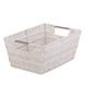White Storage Woven Baskets (Set of 4)