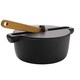 French Home Flame Top Round 3.2-quart Covered Casserole with Lid and Spatula