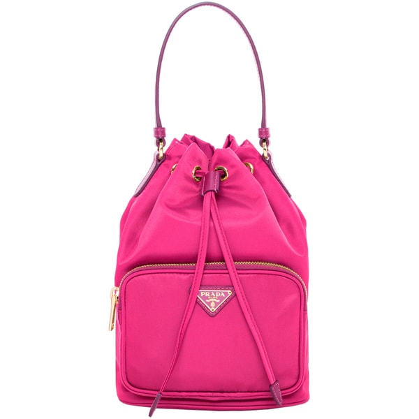 Prada Tess Drawstring Nylon Pouch Crossbody - 17159253 - Overstock ...  