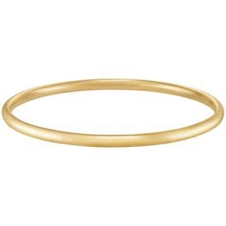 Forever Last 10k Yellow Gold Bangle Bracelet