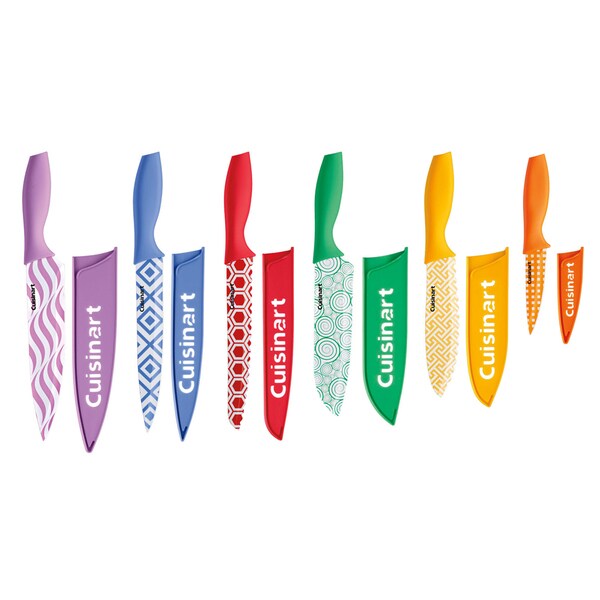 Advantage 12-Piece Prinited Knife Set with Blade Guards