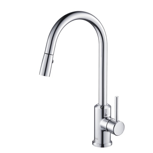 Rivuss Brunei Polished Chrome Single Lever Solid Brass Pull-down Kitchen Faucet