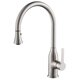 Rivuss Aureus Brushed Nickel Single Lever Solid Brass Pull-down Kitchen Faucet