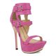 Fahrenheit Women's Amy-02 Dual Buckle High Heel Sandals
