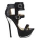 Fahrenheit Women's Amy-02 Dual Buckle High Heel Sandals