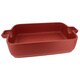 French Home Flame Top Au Gratin Red Baking Dish