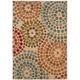Beige Abstract Rug (5' x 7'6) - (As Is Item)