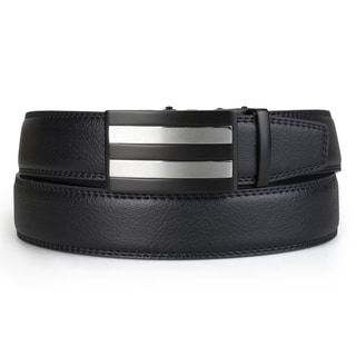 Vance Co. Men's Genuine Leather Adjustable Ratchet Belt