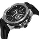 Concord Men's 0320188 'C2' Black Dial Black Rubber Strap Chronograph Swiss Automatic Watch