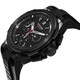 Concord Men's 0320138 'C2 Chronographe' Black Dial Black Rubber Strap Automatic Watch