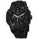 Concord Men's 0320138 'C2 Chronographe' Black Dial Black Rubber Strap Automatic Watch